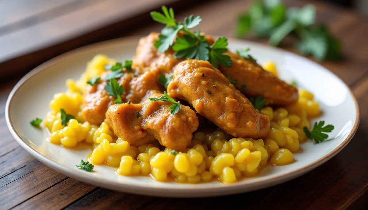 Délices exotiques : la recette savoureuse du poulet au curry et lait de coco