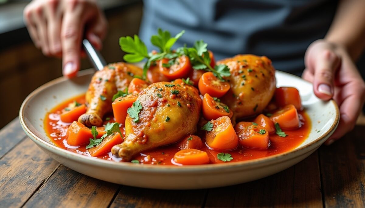Comment préparer un délicieux mafé de poulet à la sauce arachide