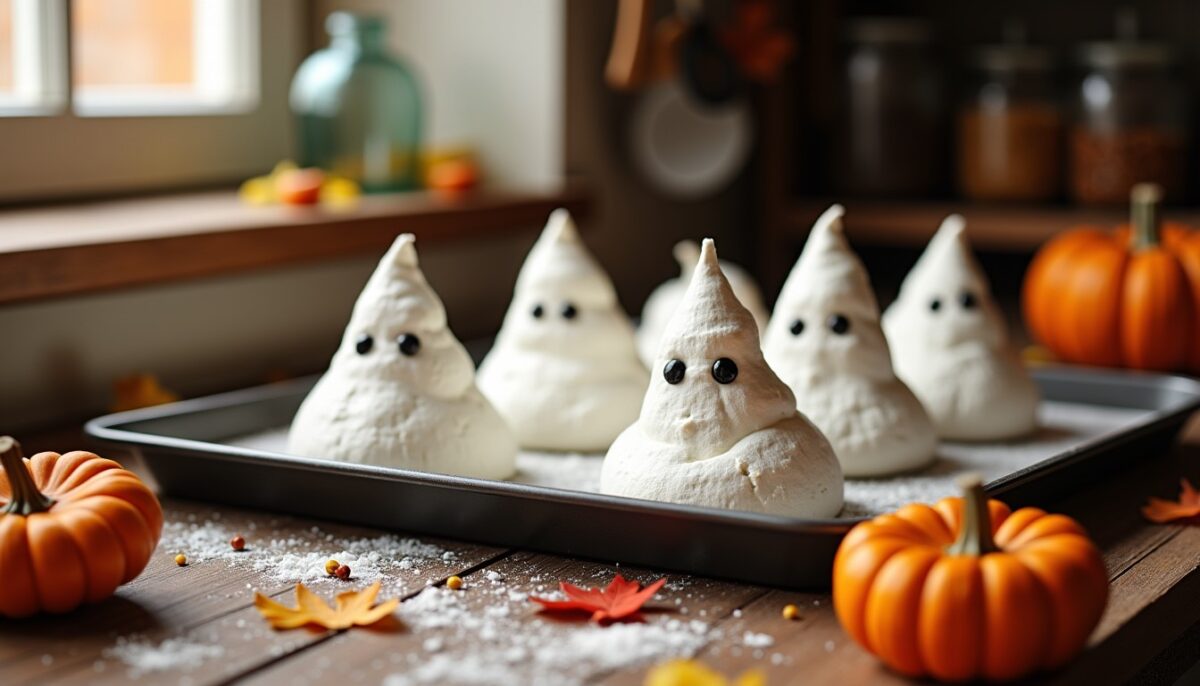 Guide magique pour confectionner des meringues fantômes parfaites pour Halloween