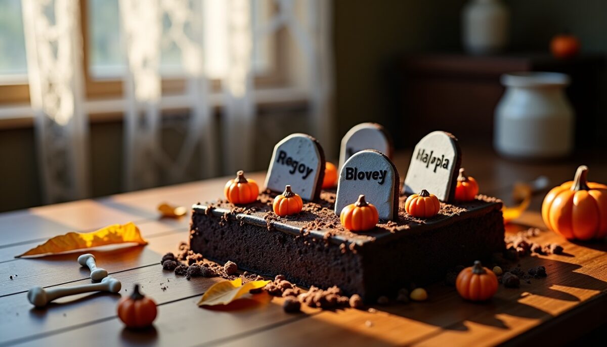 Délice macabre : la recette du brownie cimetière pour Halloween