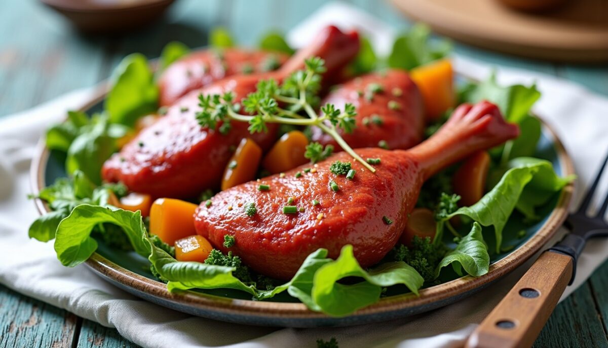 Découvrez la recette savoureuse de la salade au magret de canard